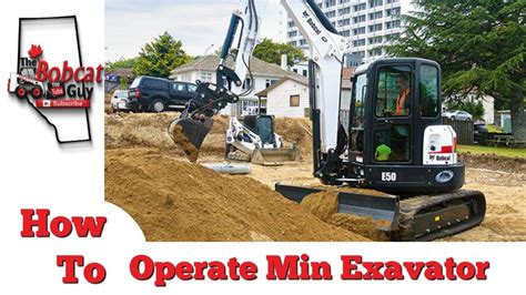 how to operate a bobcat mini excavator|mini excavators working videos.